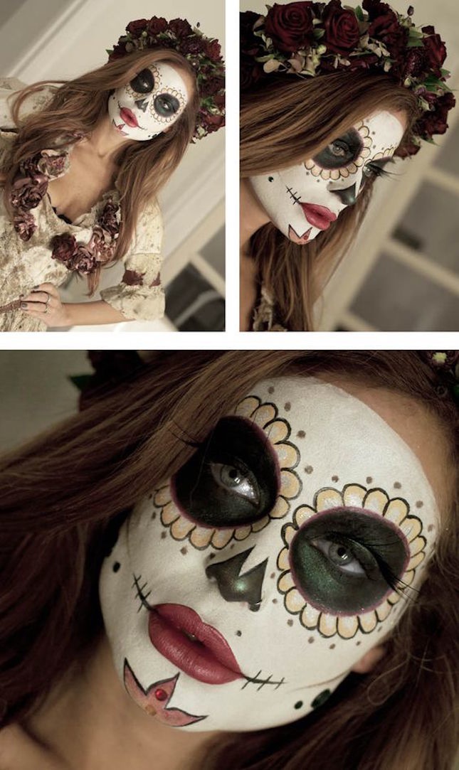 halloween makeup skull