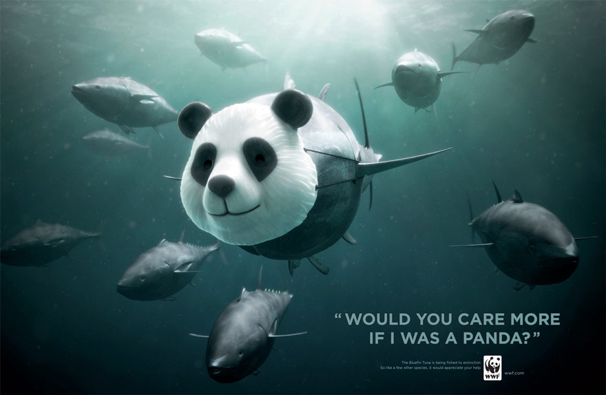 pubbliciltà wwf panda