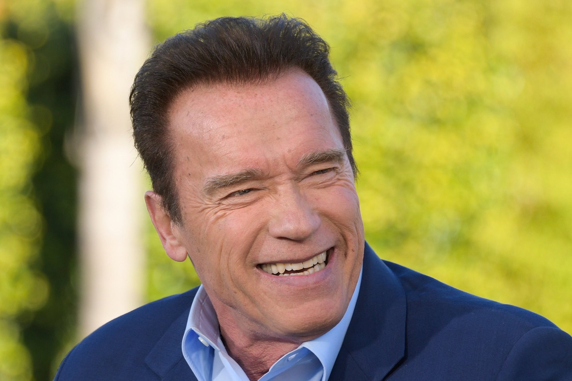Arnold Schwarzenegger Visits “Extra”