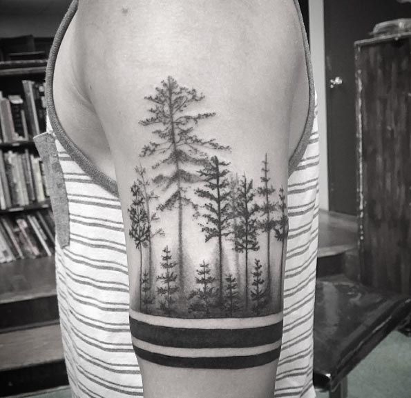 best-forest-design-tattoo-for-men