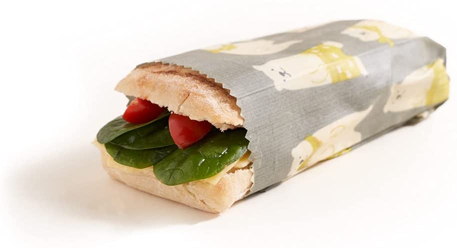 casa ecofriendly con gli involucri per alimenti in cera d'api per panini