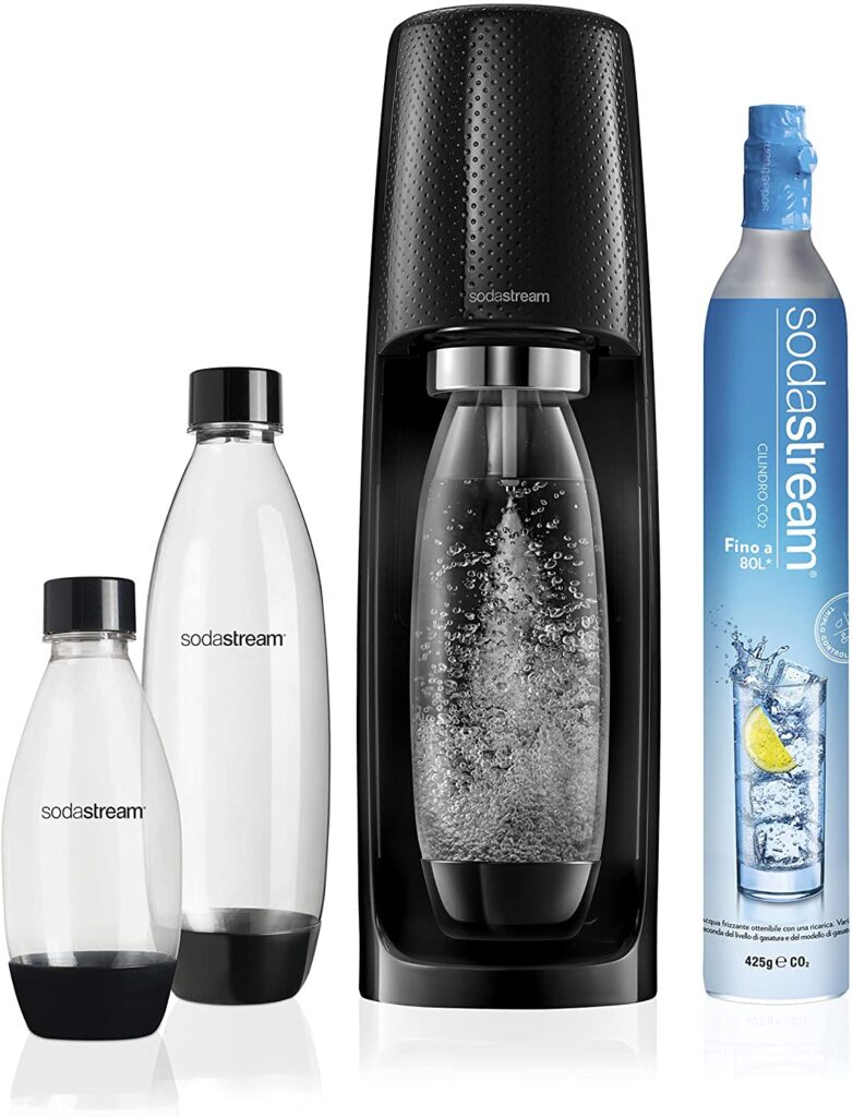 il sistema sodastream per acqua gassata comodamente a casa