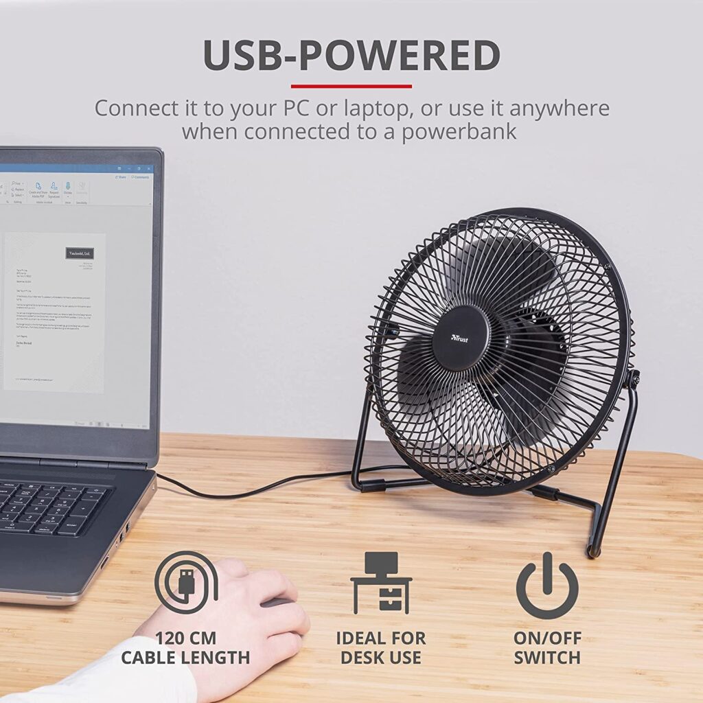 ventilatore usb da scrivania per il tuo ufficio perfetto