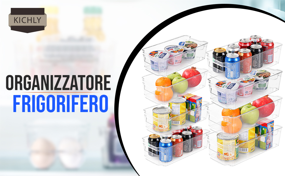 organizzare lo spazio in cucina con i contenitori trasparenti kichly