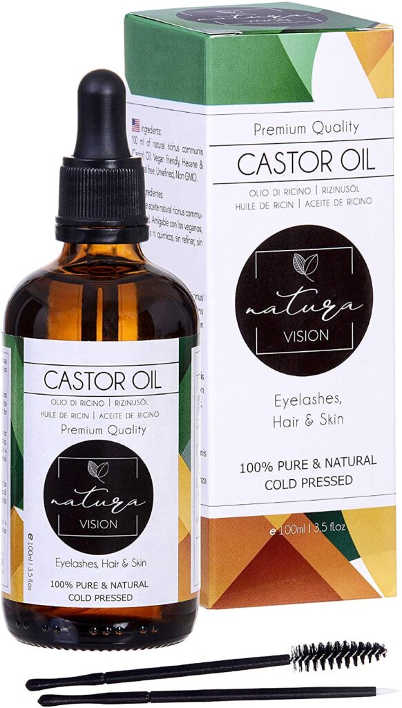 capelli più forti con l'olio di ricino